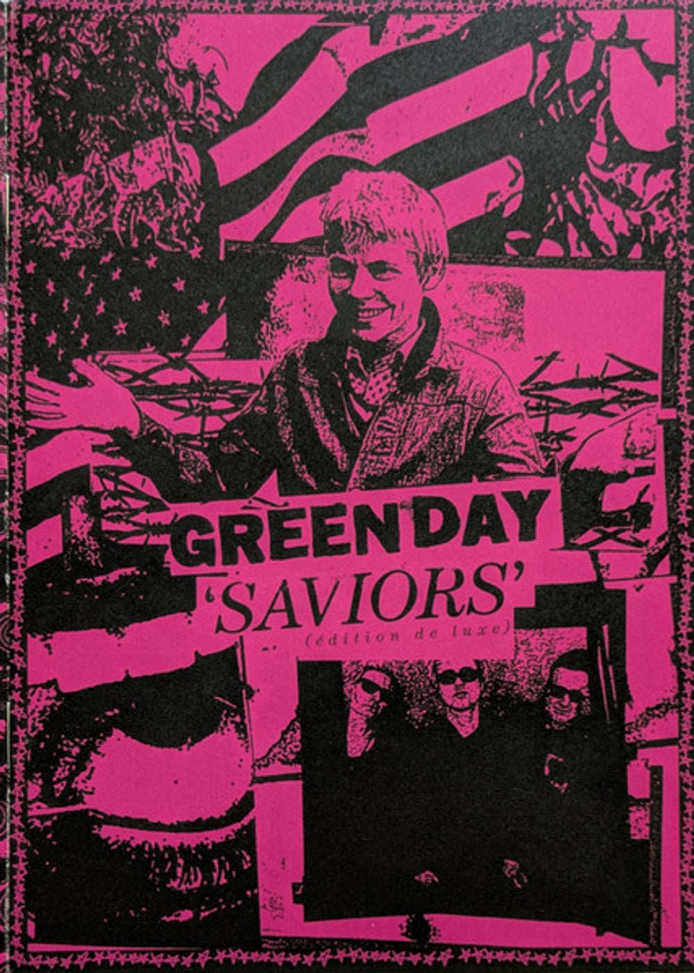 Image 3: Green Day – Saviors - (Edition de luxe, Hot Pink with White Splatter LP Vinyl) Vinyl LP | Relix