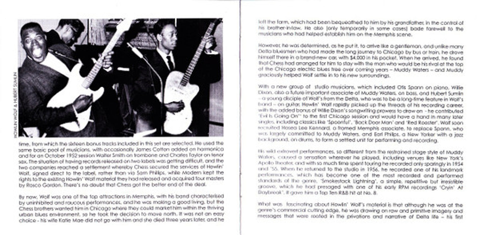 Image 3: Howlin' Wolf – Wolf, Howlin : Complete RPM &Chess Singles As & BS 1951-62 CD | Relix
