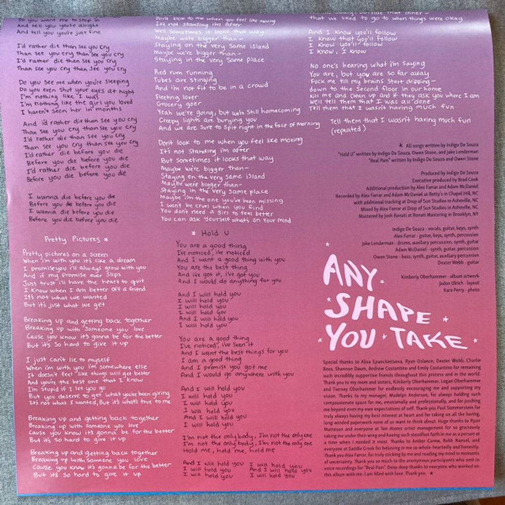 Image 3: Indigo de Souza – Any Shape You Take (Shopping Cart Yellow LP Vinyl) Vinyl LP | Relix