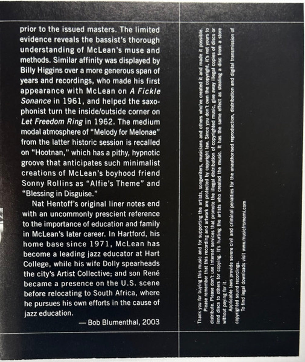 Image 3: Jackie Mclean – Action (Remastered CD) CD | Relix