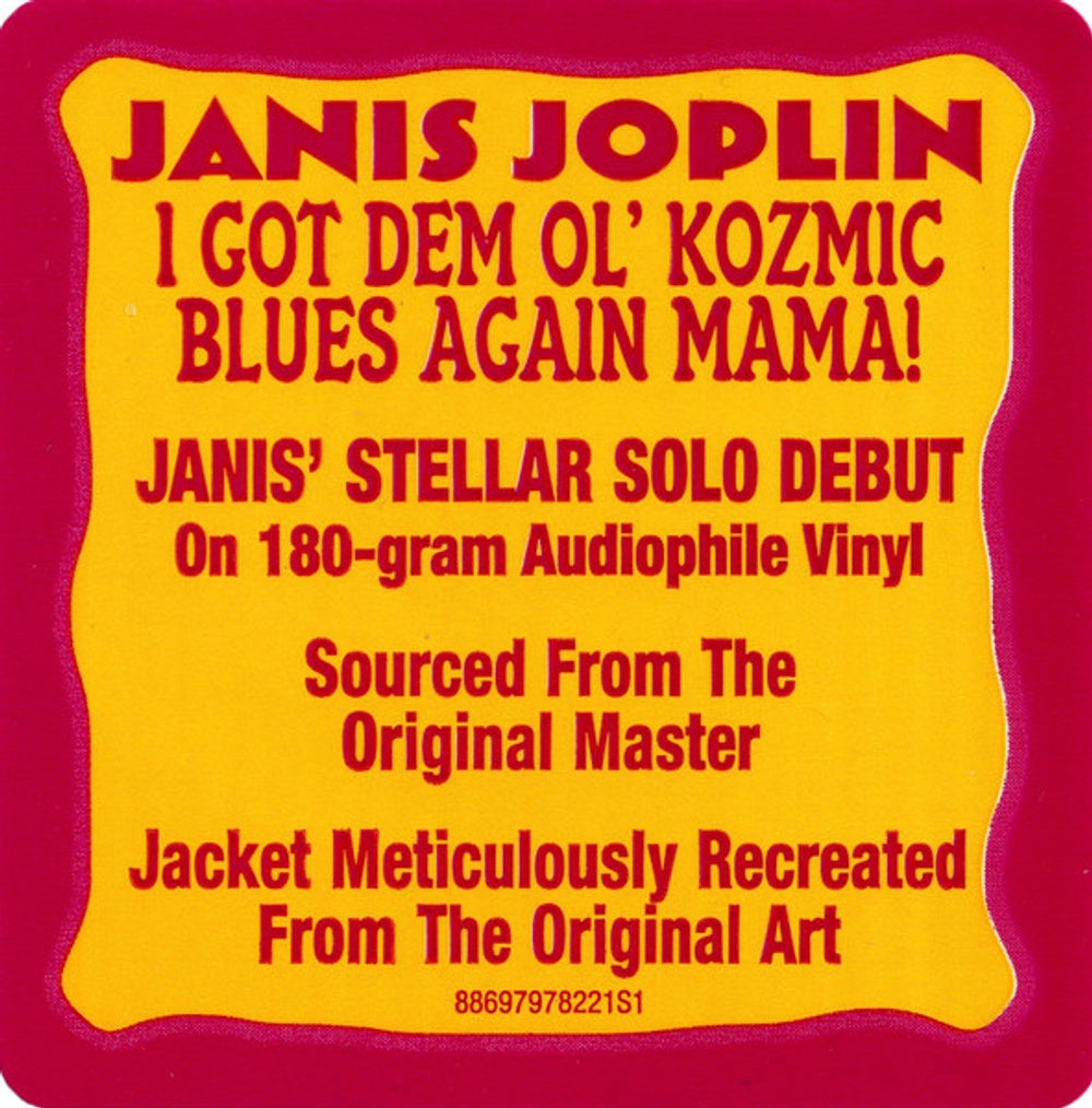Image 3: Janis Joplin – I Got Dem Ol' Kozmic Blues Again Mama Vinyl LP | Relix