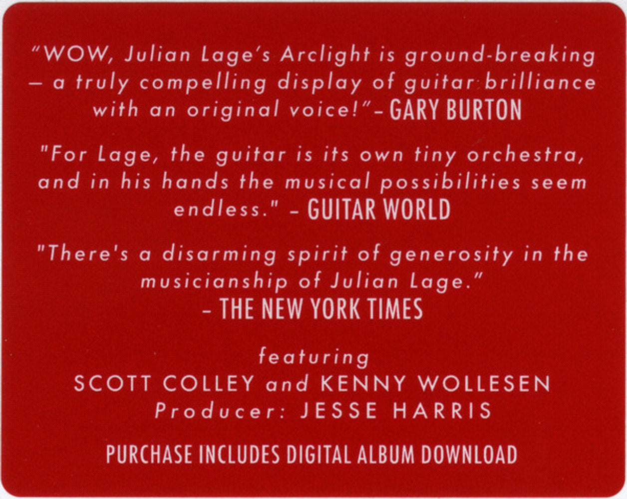 Image 3: Julian Lage – Arclight Vinyl LP | Relix