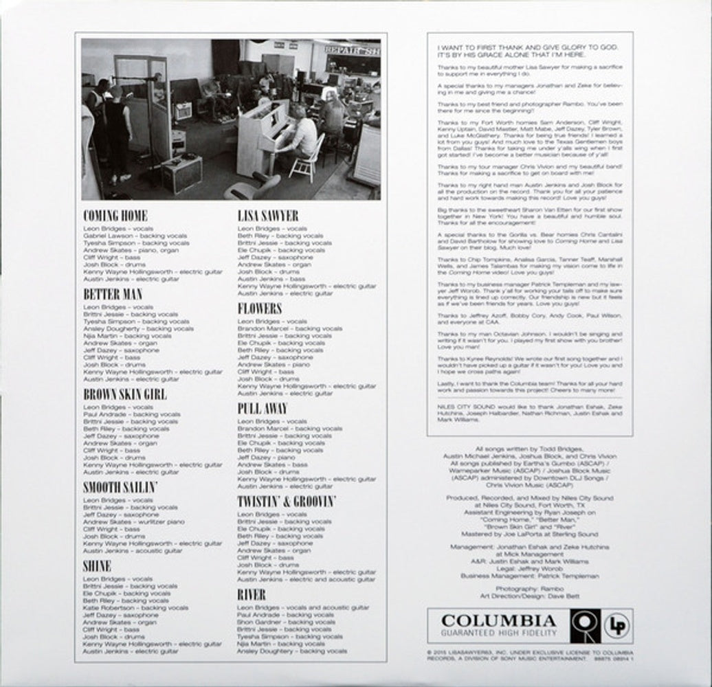 Image 3: Leon Bridges – Coming Home Vinyl LP | Relix