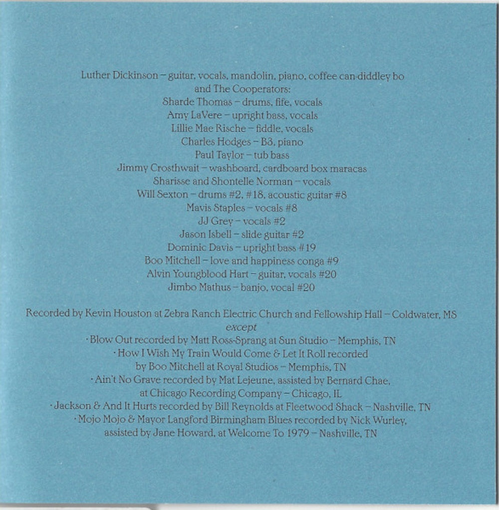 Image 3: Luther Dickinson – Blues & Ballads (A Folksinger's Songbook) Volumes I & II CD | Relix