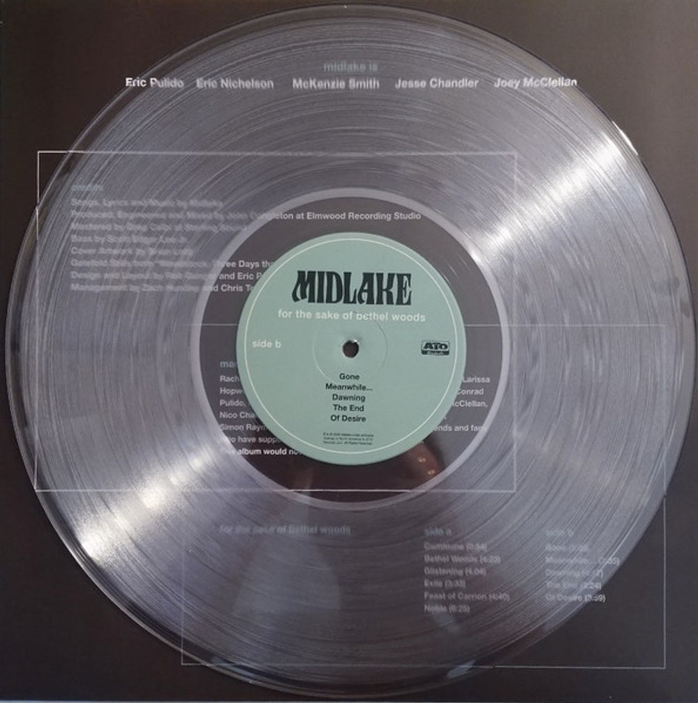 Image 3: Midlake – For The Sake Of Bethel Woods (Crystal Clear LP Vinyl) Vinyl LP | Relix
