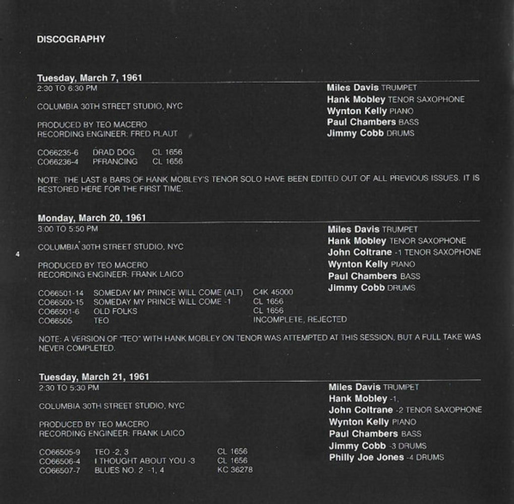 Image 3: Miles Davis Sextet – Someday My Prince Will Come CD | Relix