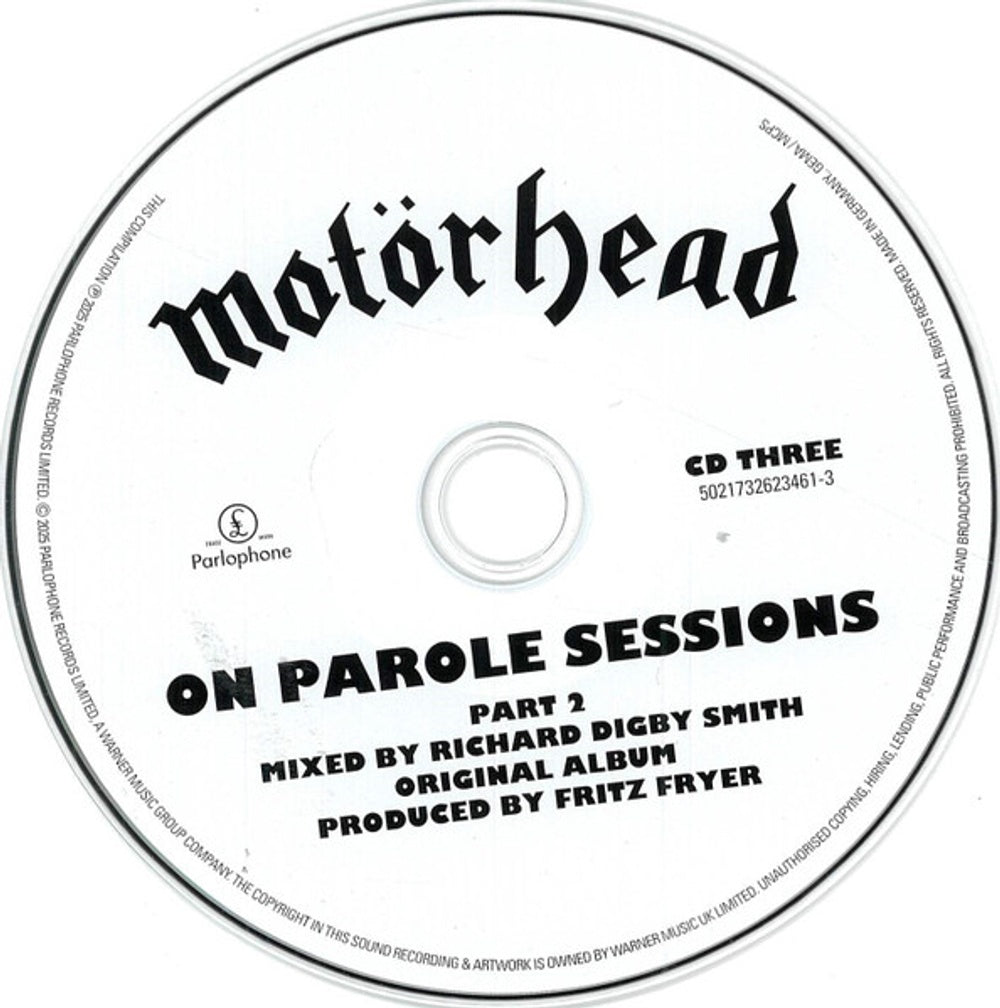 Image 3: Motörhead – On Parole Sessions (Wbr CD) CD | Relix