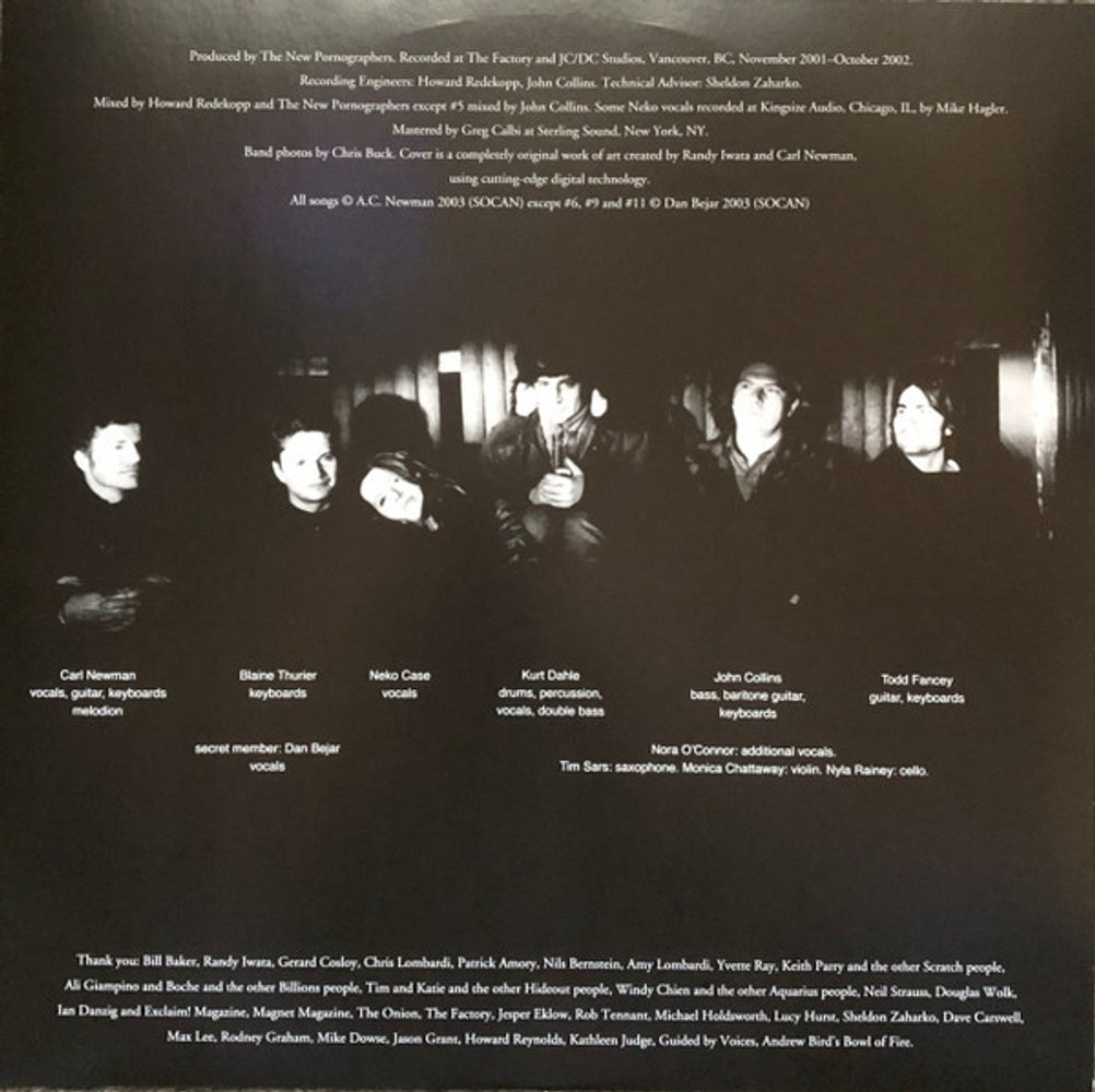Image 3: New Pornographers – Electric Version (Blue, Clear LP Vinyl) Vinyl LP | Relix