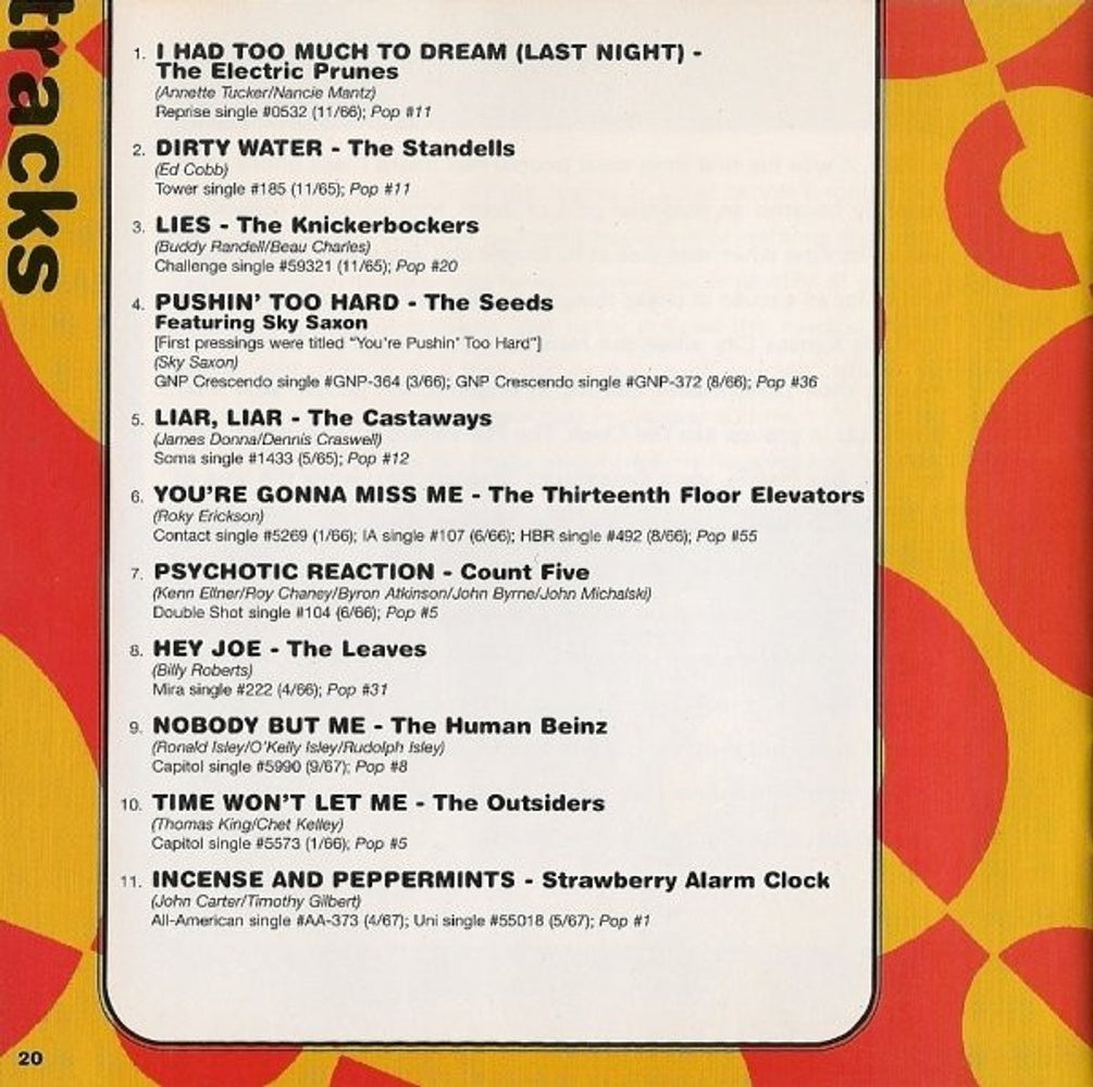 Image 3: Nuggets From Nuggets-Artyfa – Nuggets From Nuggets: Original Artyfacts From The First Psychedelic Era CD | Relix