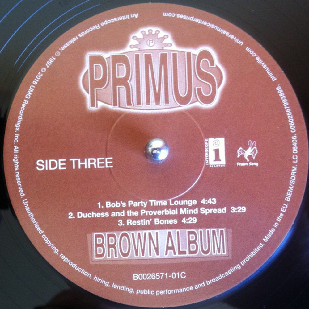 Image 3: Primus – Brown Album Vinyl LP | Relix