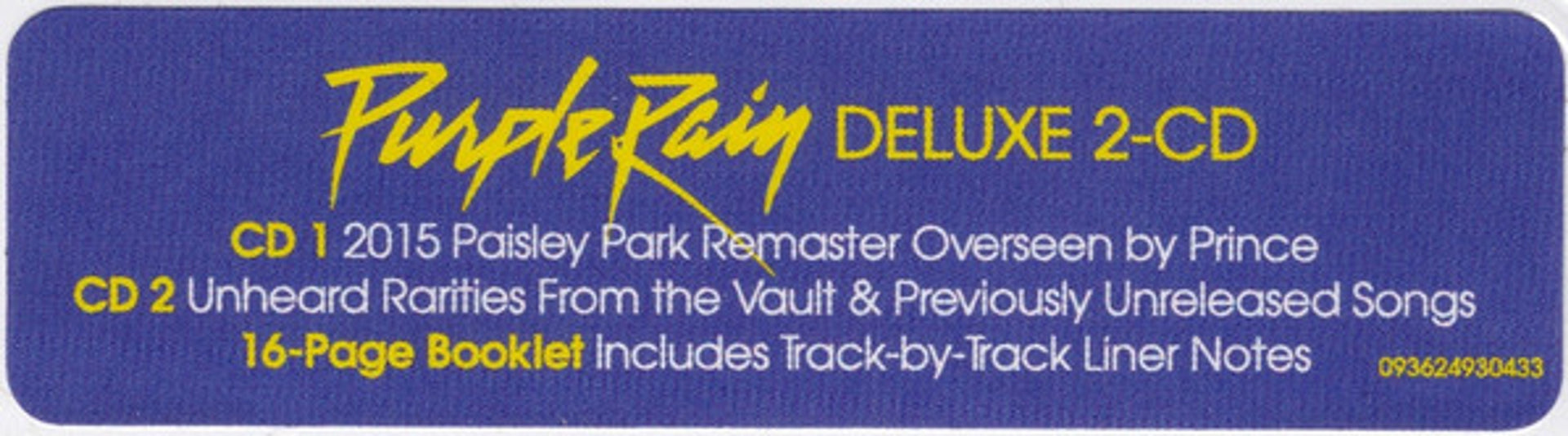 Image 3: Prince – Purple Rain: Remastered (Deluxe CD) CD | Relix