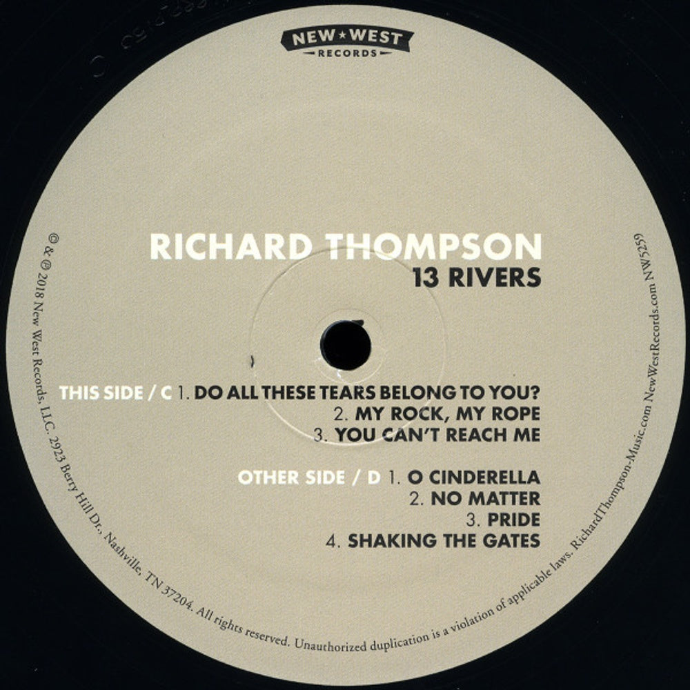 Image 3: Richard Thompson – 13 Rivers Vinyl LP | Relix