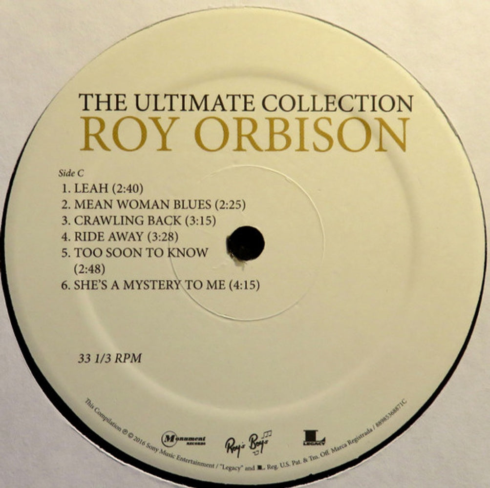 Image 3: Roy Orbison – The Ultimate Collection Vinyl LP | Relix