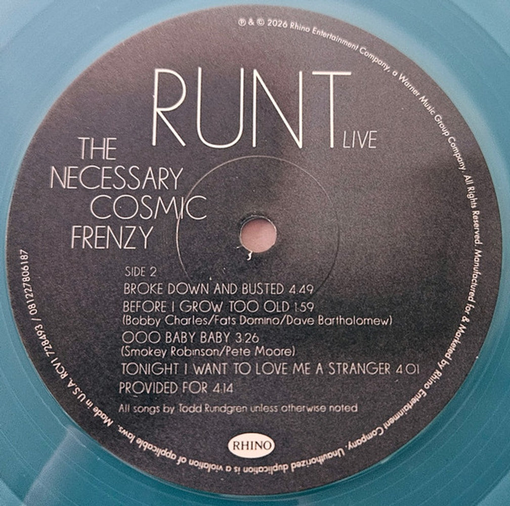Image 3: RUNT w/ Todd Rundgren – The Necessary Cosmic Frenzy (RSD 2026 LP Vinyl) Vinyl LP | Relix