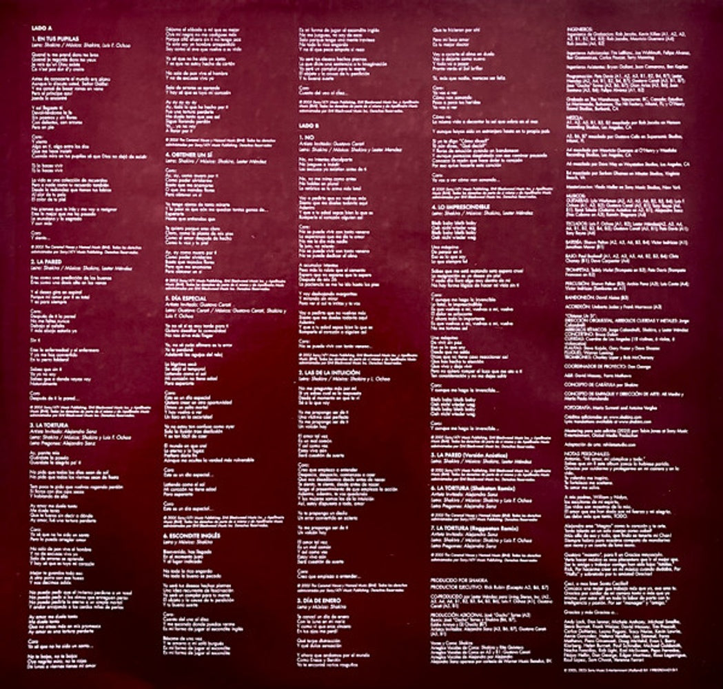 Image 3: Shakira – Fijacion Oral Vol. 1 Vinyl LP | Relix