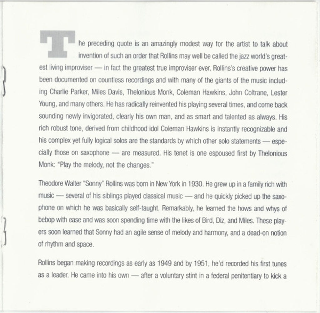 Image 3: Sonny Rollins – The Very Best CD | Relix