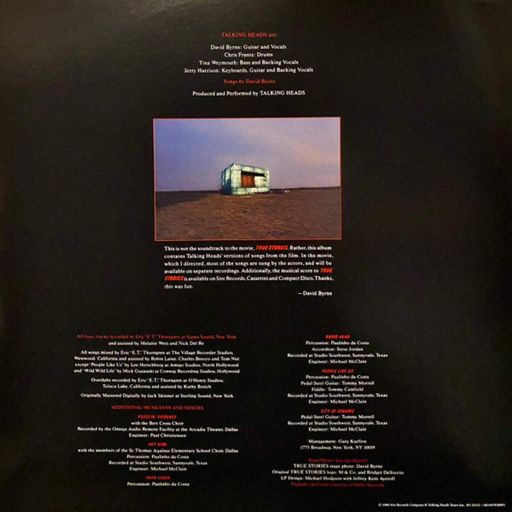 Image 3: Talking Heads – True Stories Vinyl LP | Relix
