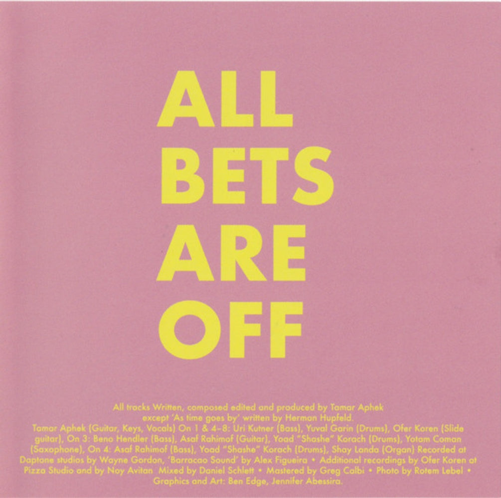 Image 3: Tamar Aphek – All Bets Are Off CD | Relix