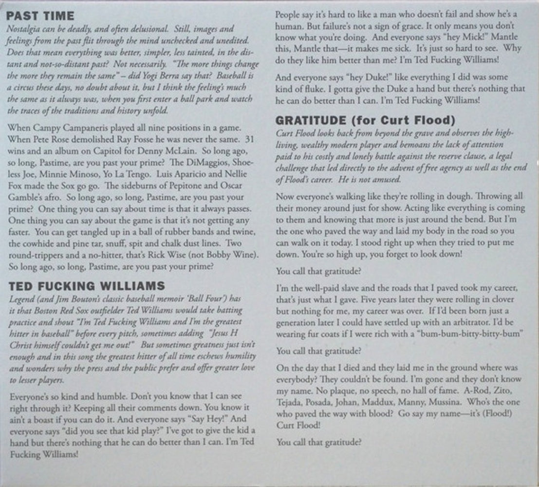 Image 3: The Baseball Project – Vol. 1-Frozen Ropes & Dying Quails CD | Relix