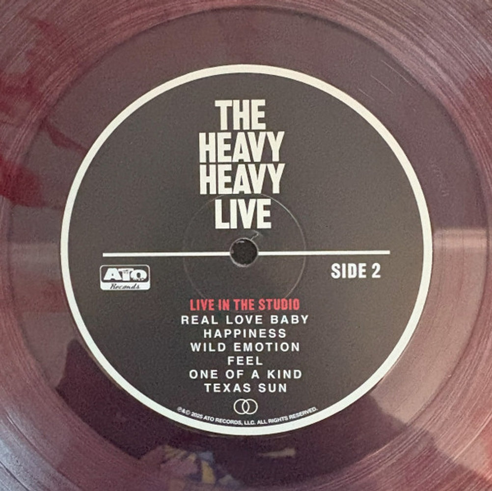 Image 3: The Heavy Heavy – Live (1xLP (clear & red marble) LP Vinyl) Vinyl LP | Relix