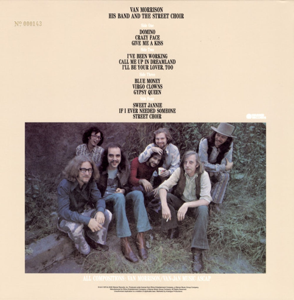 Image 3: Van Morrison – His Band & the Street Choir (2lp/180g/45rpm) Vinyl LP | Relix