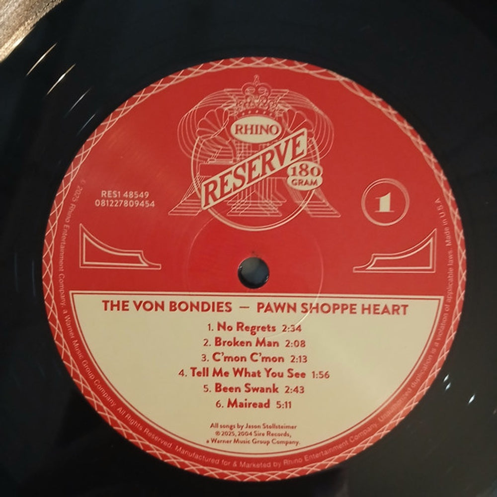 Image 3: Von Bondies – Pawn Shoppe Heart (Rhino Reserve)(Rktbr25) (Bme LP Vinyl) Vinyl LP | Relix