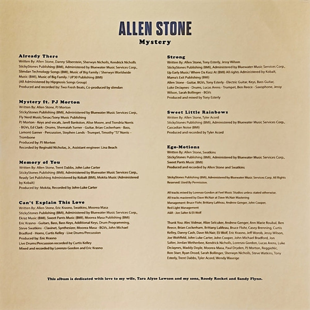 Image 4: Allen Stone – Mystery (Clear LP Vinyl) Vinyl LP | Relix