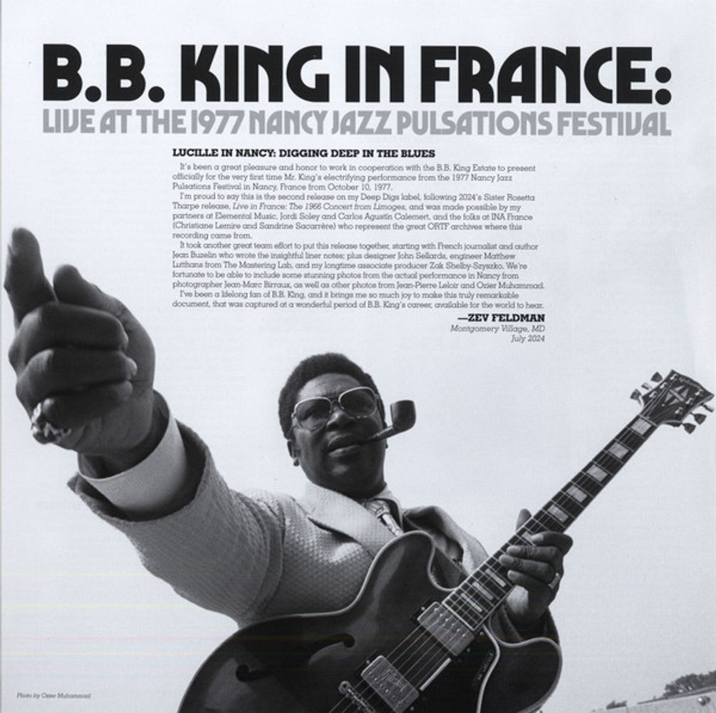 Image 4: B.B. King – In France: Live at the Nancy Jazz Pulsations Festival (1977, RSD Black Friday 2024 LP Vinyl) Vinyl LP | Relix