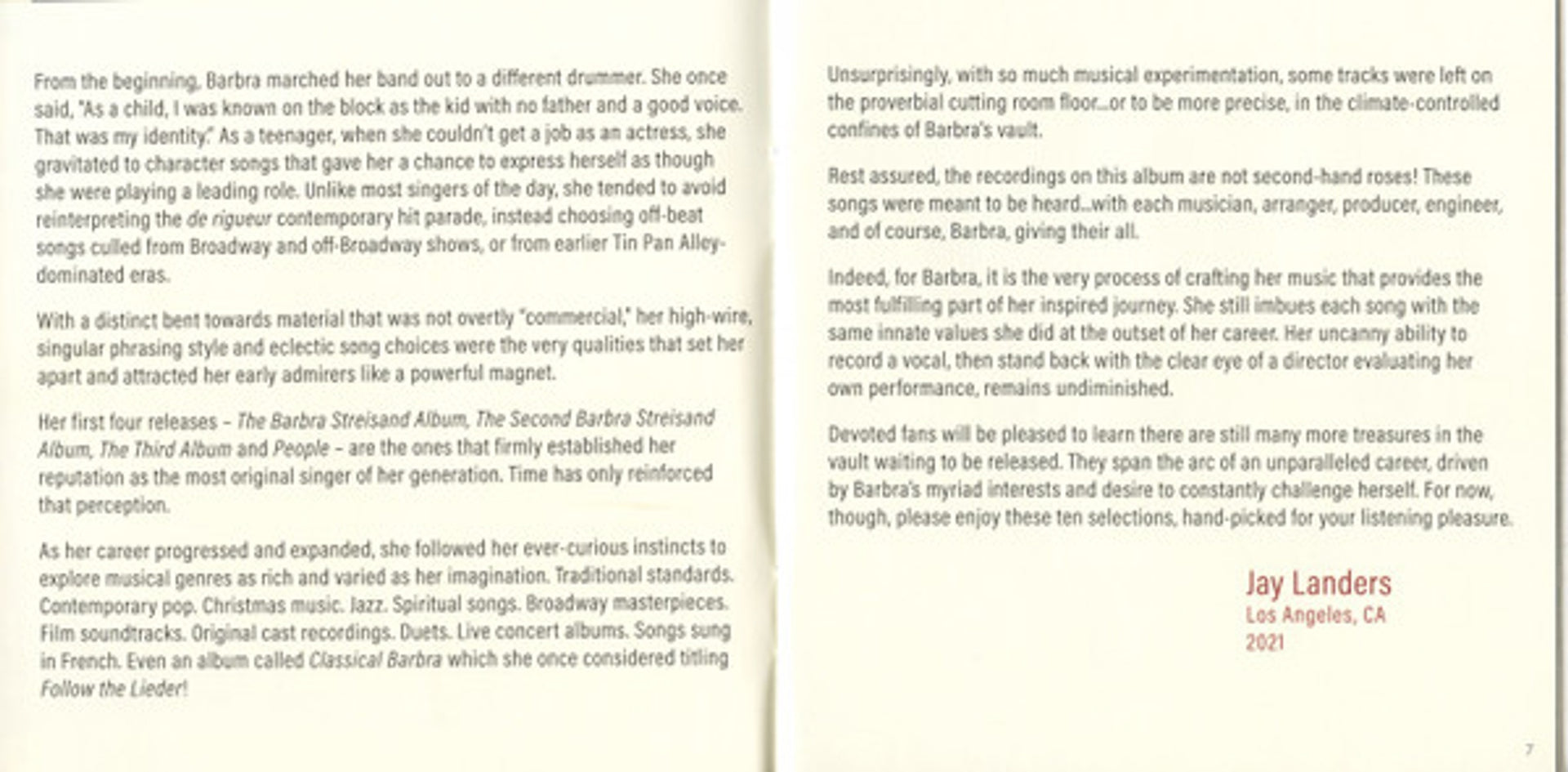 Image 4: Barbra Streisand – Release Me 2 CD | Relix