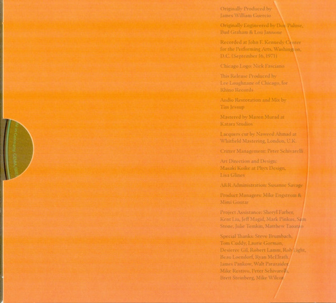 Image 4: Chicago – Chicago At The John F. Kennedy Center For The Perf CD | Relix