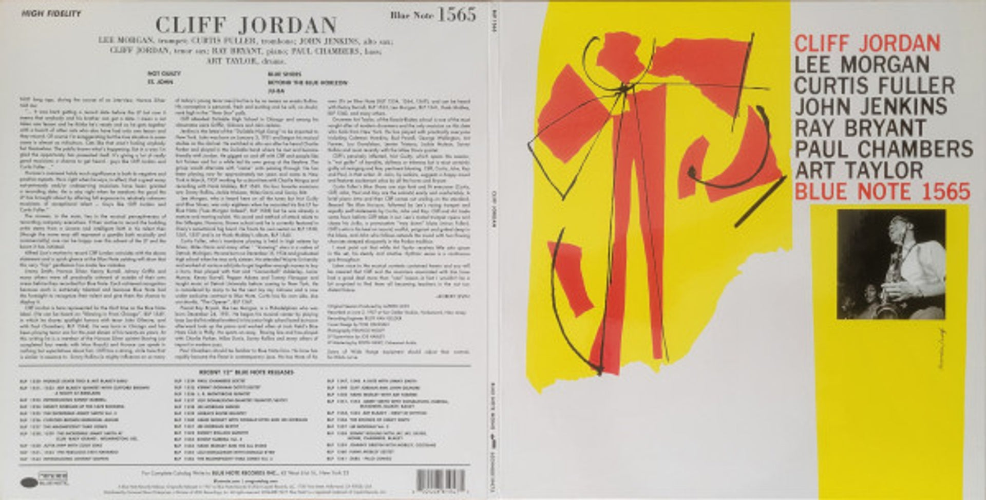 Image 4: Cliff Jordan – Cliff Jordan (Blue Note Tone Poet Series LP Vinyl) Vinyl LP | Relix