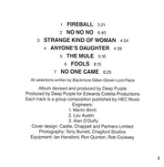 Image 4: Deep Purple – Fireball CD | Relix