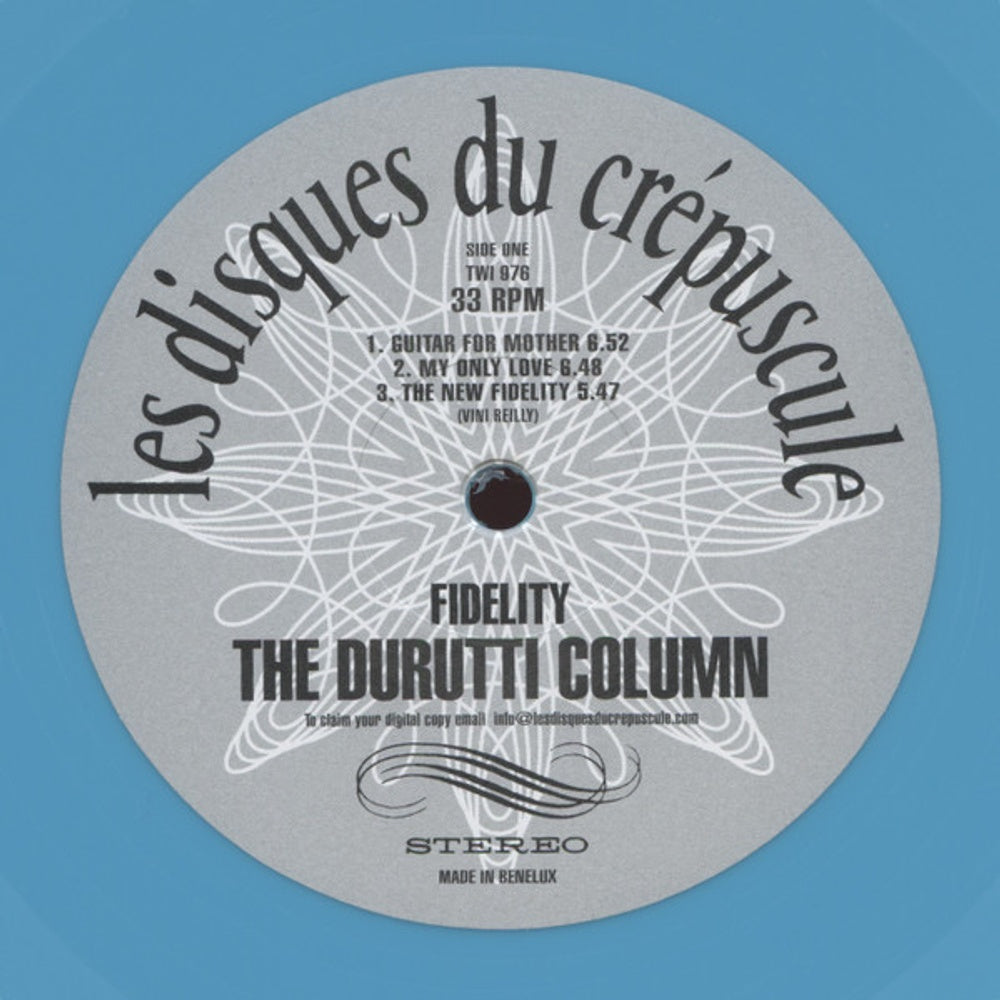 Image 4: Durutti Column – Fidelity (Blue, Bonus Tracks, Clear, Limited Edition, Download Included LP Vinyl) Vinyl LP | Relix