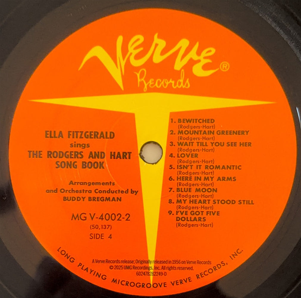 Image 4: Ella Fitzgerald – Sings the Rodgers and Hart Song Book (Verve Acoustic Sounds Series LP Vinyl) Vinyl LP | Relix
