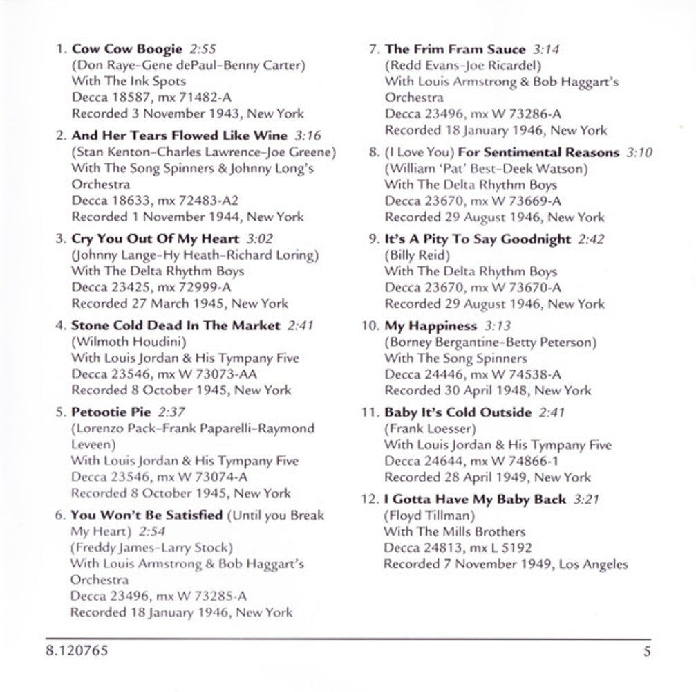 Image 4: Ella Fitzgerald – Vol. 4-Ella & Company CD | Relix