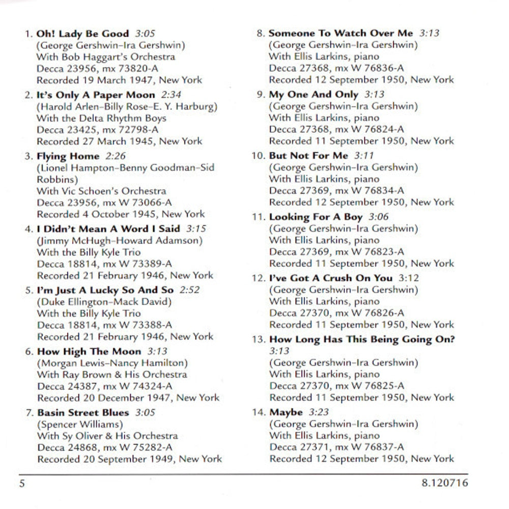 Image 4: Ella Fitzgerald – Volume 3 CD | Relix