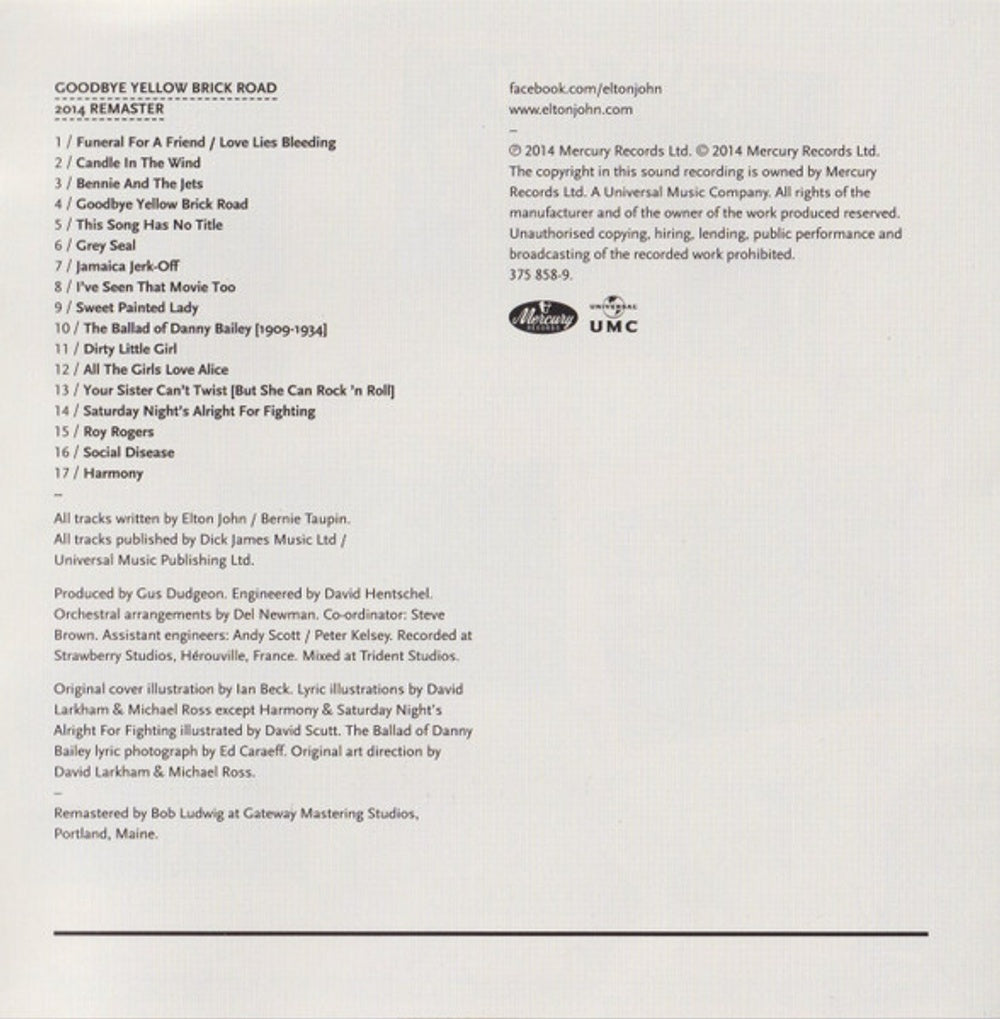 Image 4: Elton John – Goodbye Yellow Brick Road: 40th Anniversary (Remastered 4-CD) CD | Relix