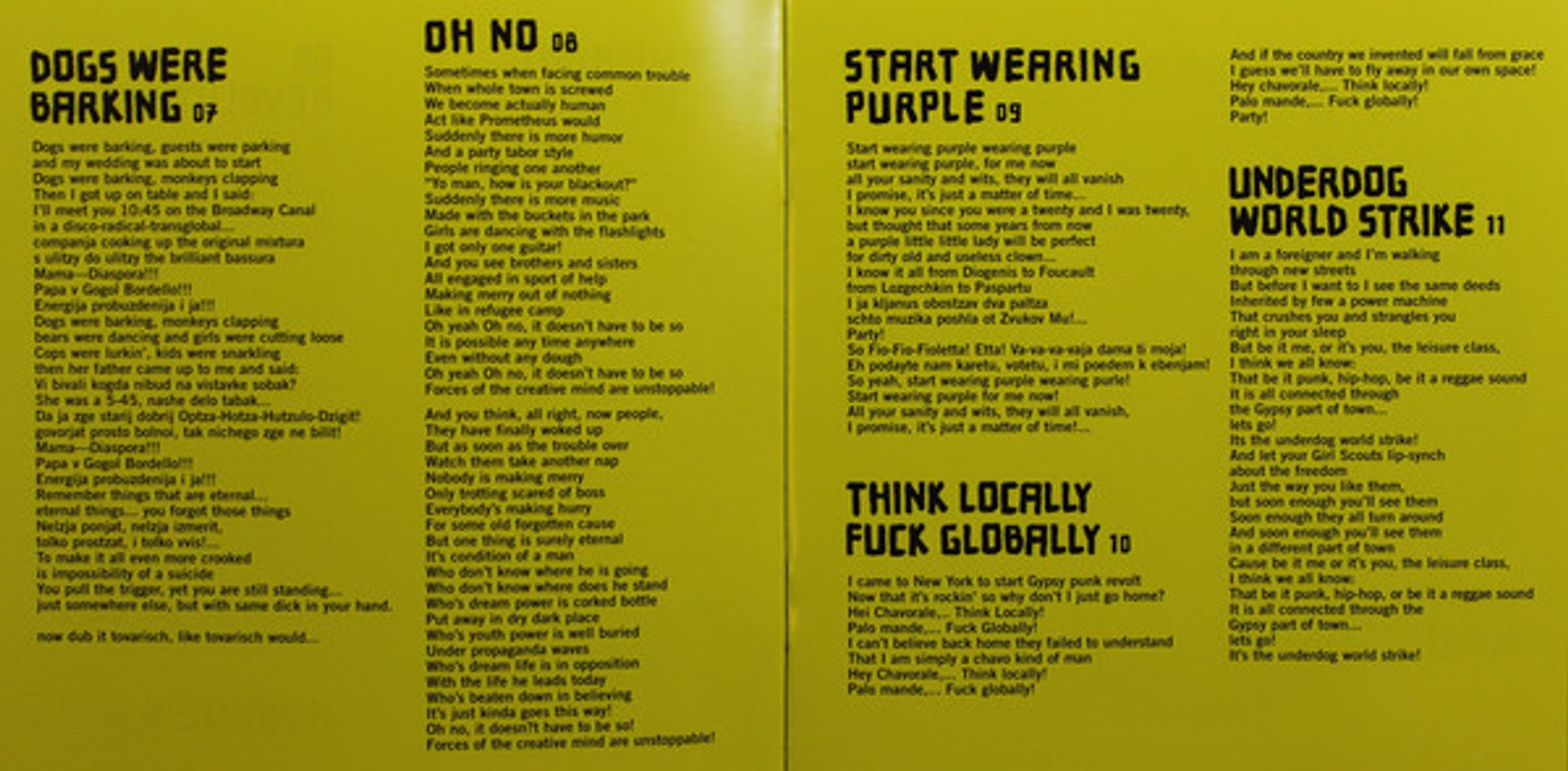 Image 4: Gogol Bordello – Gypsy Punks Underdog World Strike CD | Relix