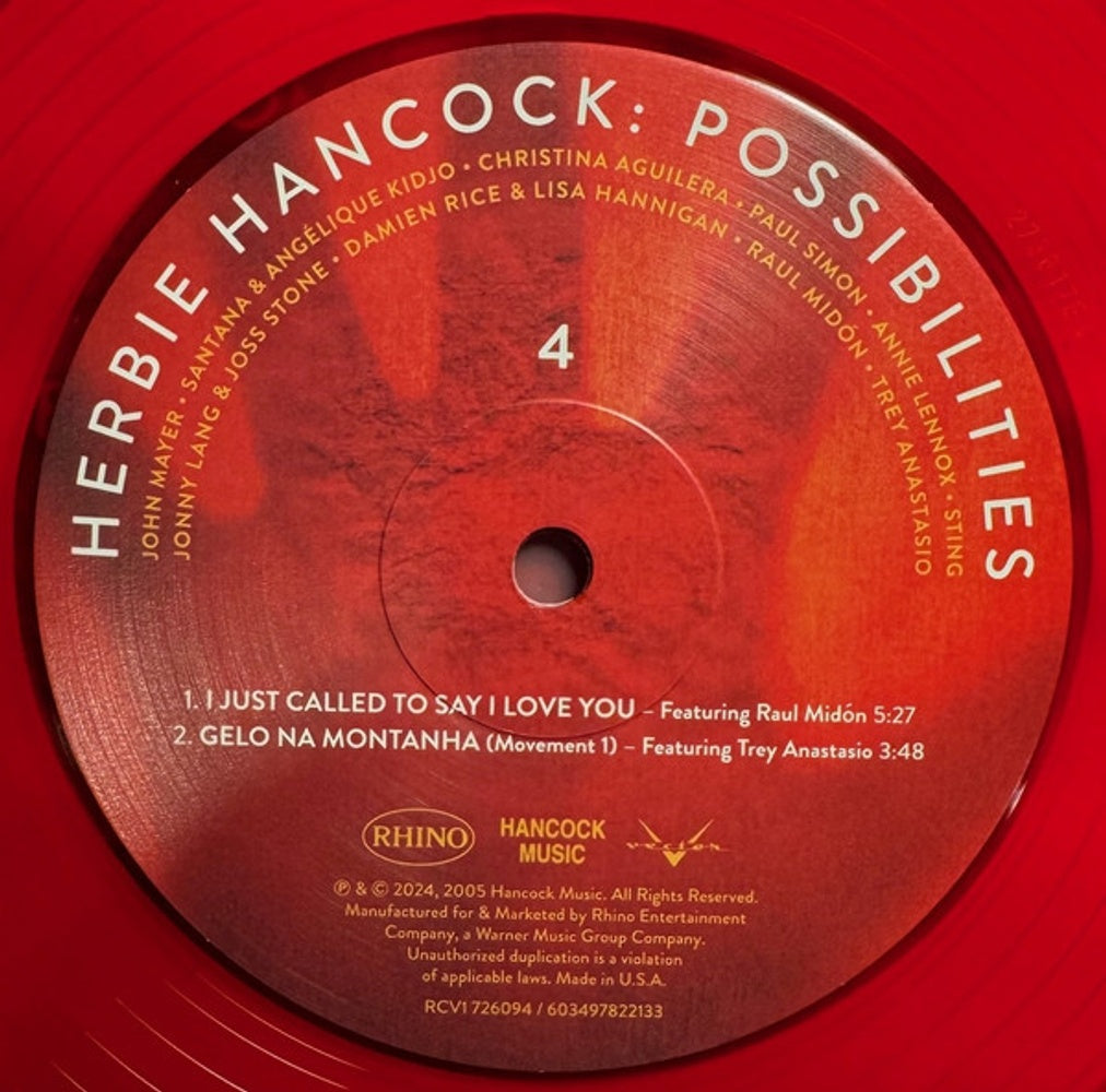 Image 4: Herbie Hancock – Possibilities (Hol LP Vinyl) Vinyl LP | Relix
