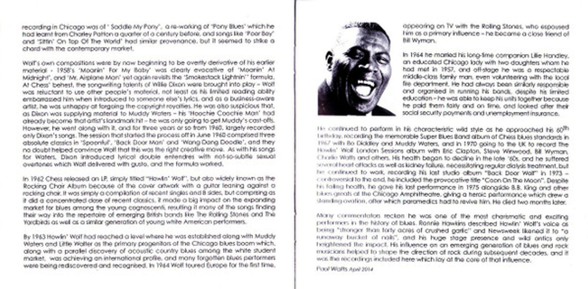 Image 4: Howlin' Wolf – Wolf, Howlin : Complete RPM &Chess Singles As & BS 1951-62 CD | Relix