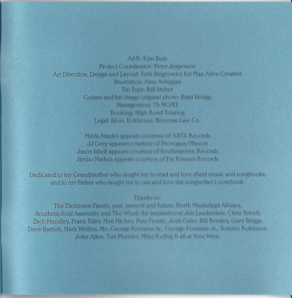 Image 4: Luther Dickinson – Blues & Ballads (A Folksinger's Songbook) Volumes I & II CD | Relix