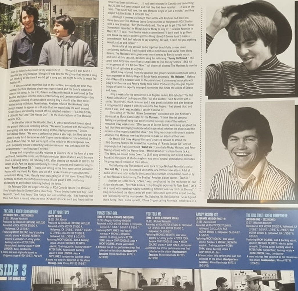 Image 4: Monkees – Headquarters (Bme LP Vinyl) Vinyl LP | Relix