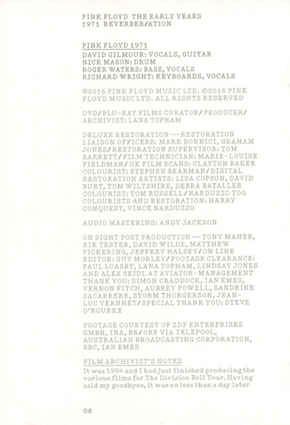 Image 4: Pink Floyd – 1971 Reverber/Ation (Box Set CD) CD | Relix