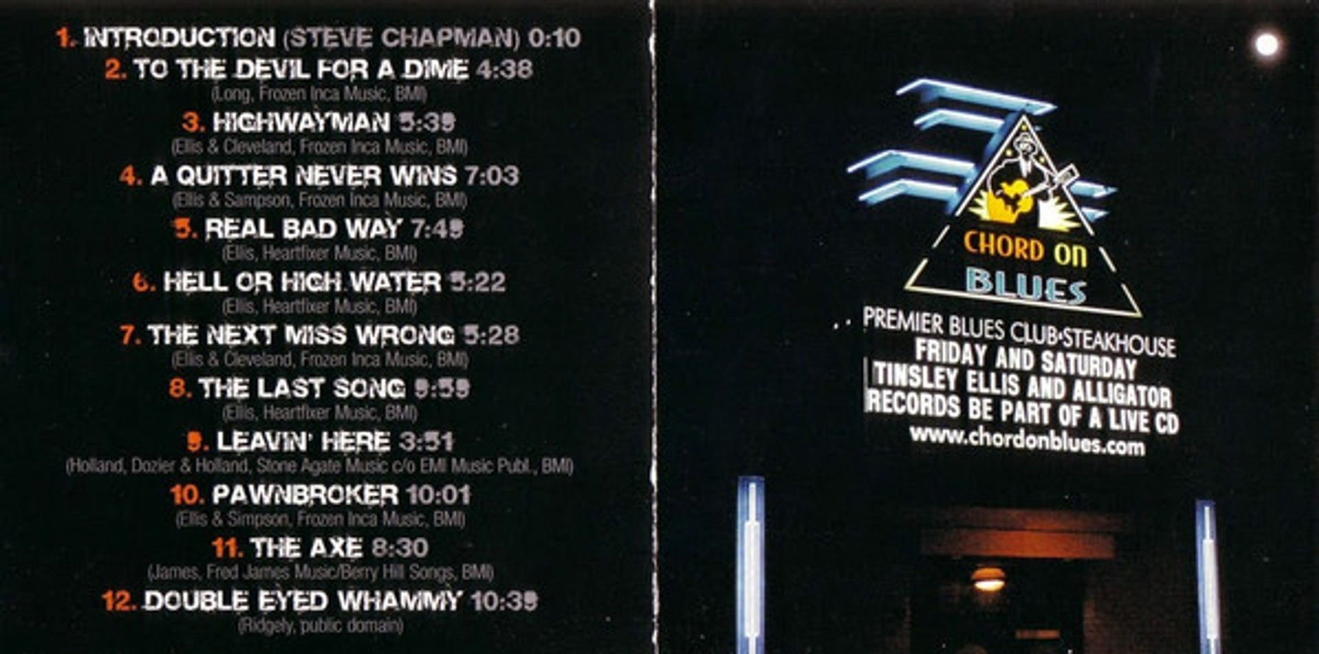Image 4: Tinsley Ellis – Live! Highwayman CD | Relix