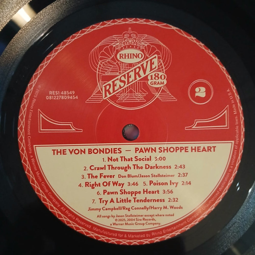 Image 4: Von Bondies – Pawn Shoppe Heart (Rhino Reserve)(Rktbr25) (Bme LP Vinyl) Vinyl LP | Relix