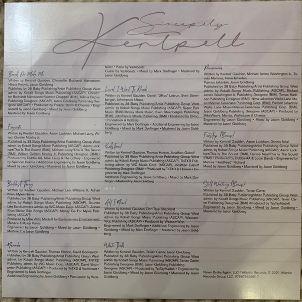 Image 4: Youngboy Never Broke Again – Sincerely, Kentrell (LP Vinyl) Vinyl LP | Relix