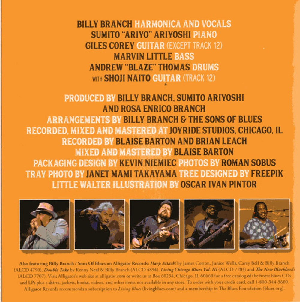 Image 5: Billy Branch & The Sons of Blues – Roots And Branches - The Songs Of Little Walter CD | Relix