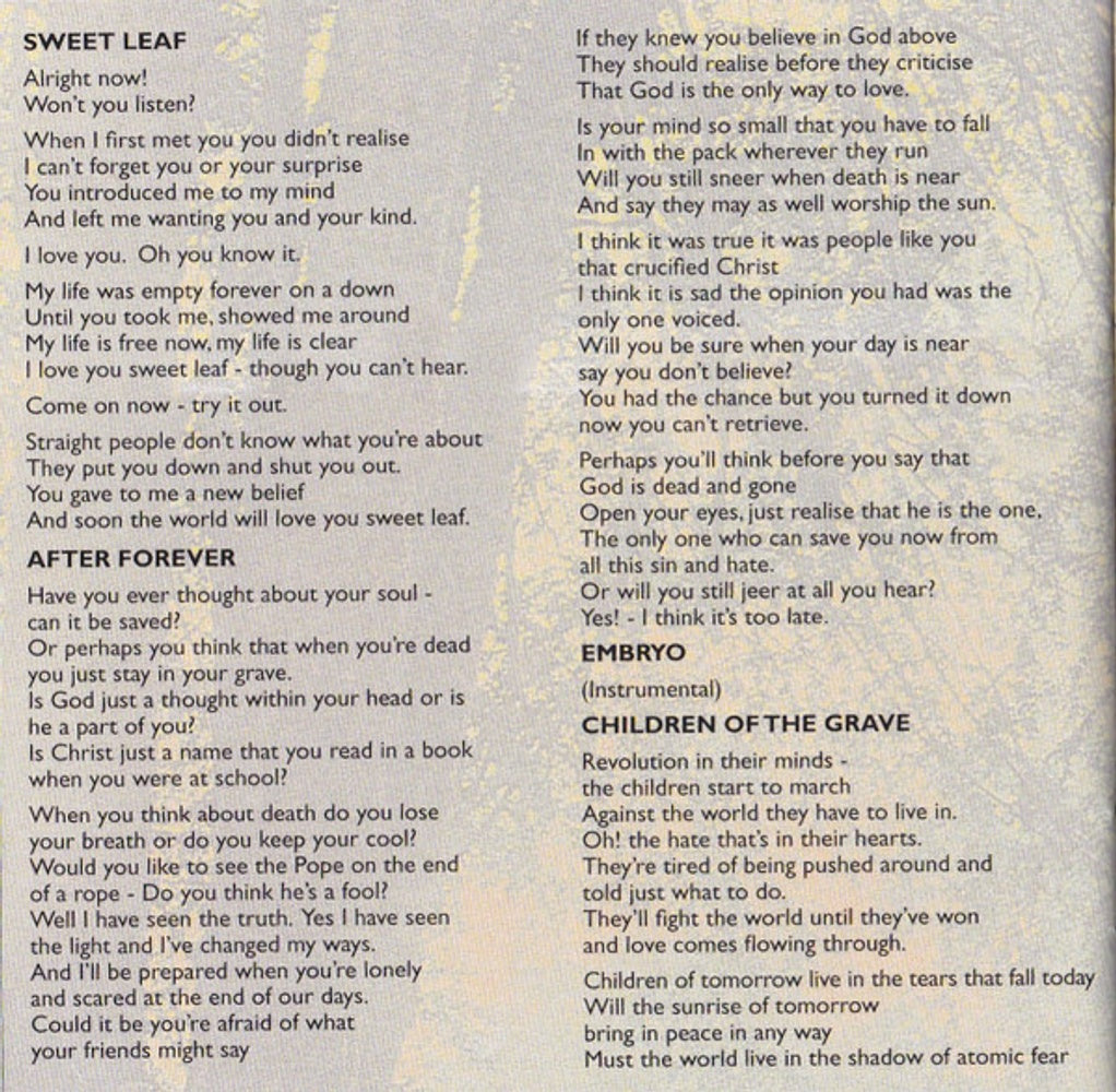 Image 5: Black Sabbath – Master Of Reality (Remastered CD) CD | Relix