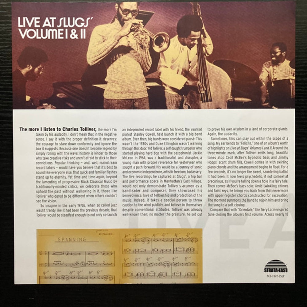 Image 5: Charles Tolliver – Live At Slugs' Volume I & Ii (180 Gram LP Vinyl) Vinyl LP | Relix