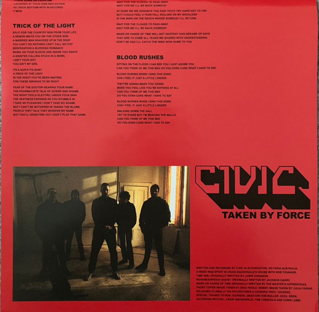 Image 5: CIVIC – Taken By Force (Translucent Red LP Vinyl) Vinyl LP | Relix